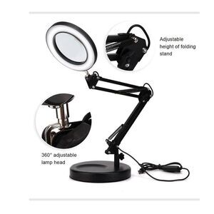 Magnifier Lamp 5X Magnifying Glass LED USB Reading Office Work